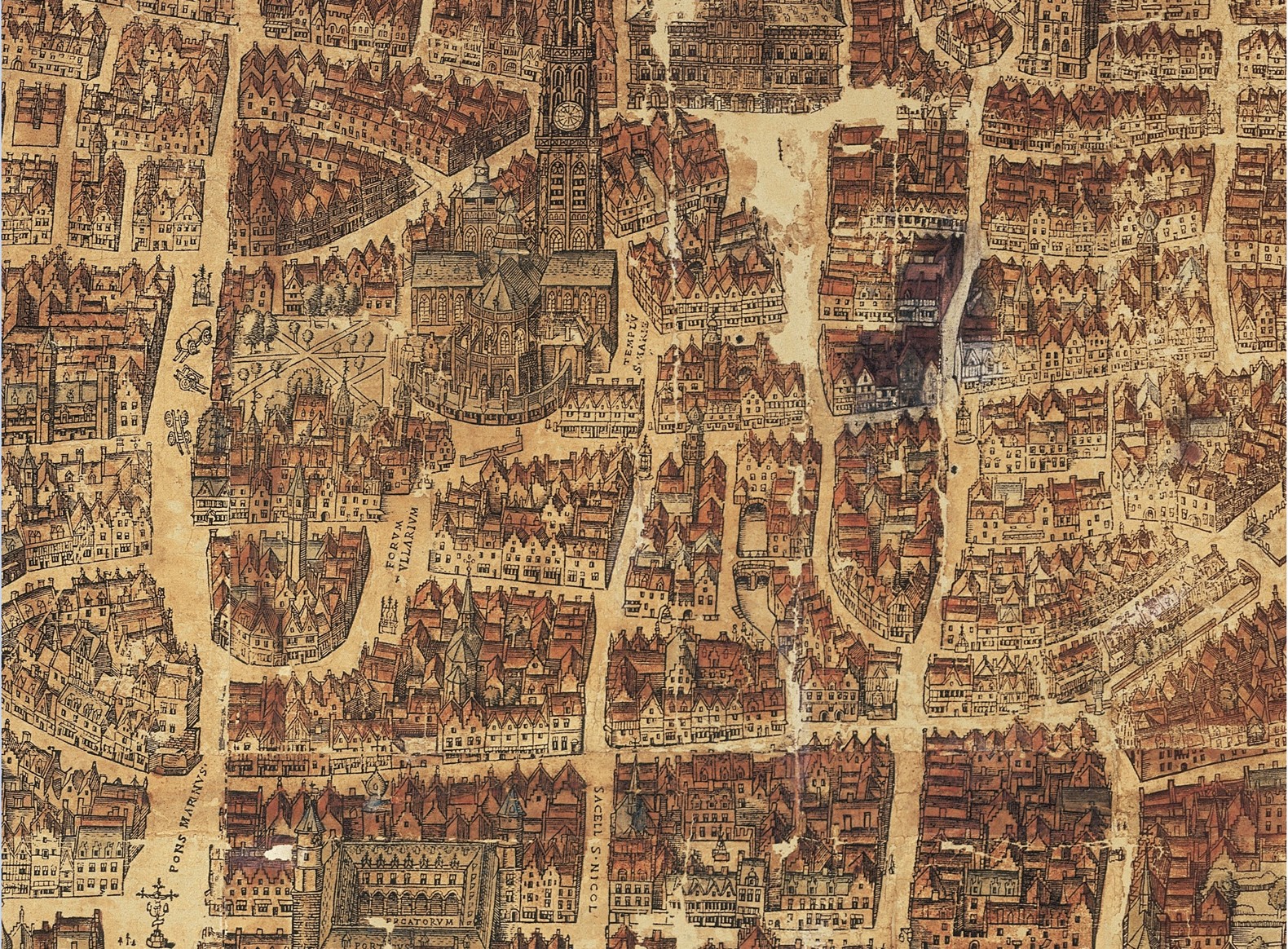 Centre of Antwerp in the mid-sixteenth century